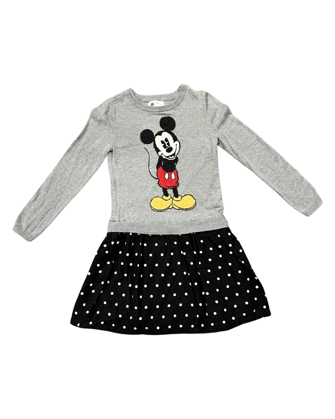 Girls 8Y Gap Kids DISNEY Mickey Mouse Sweater Dress