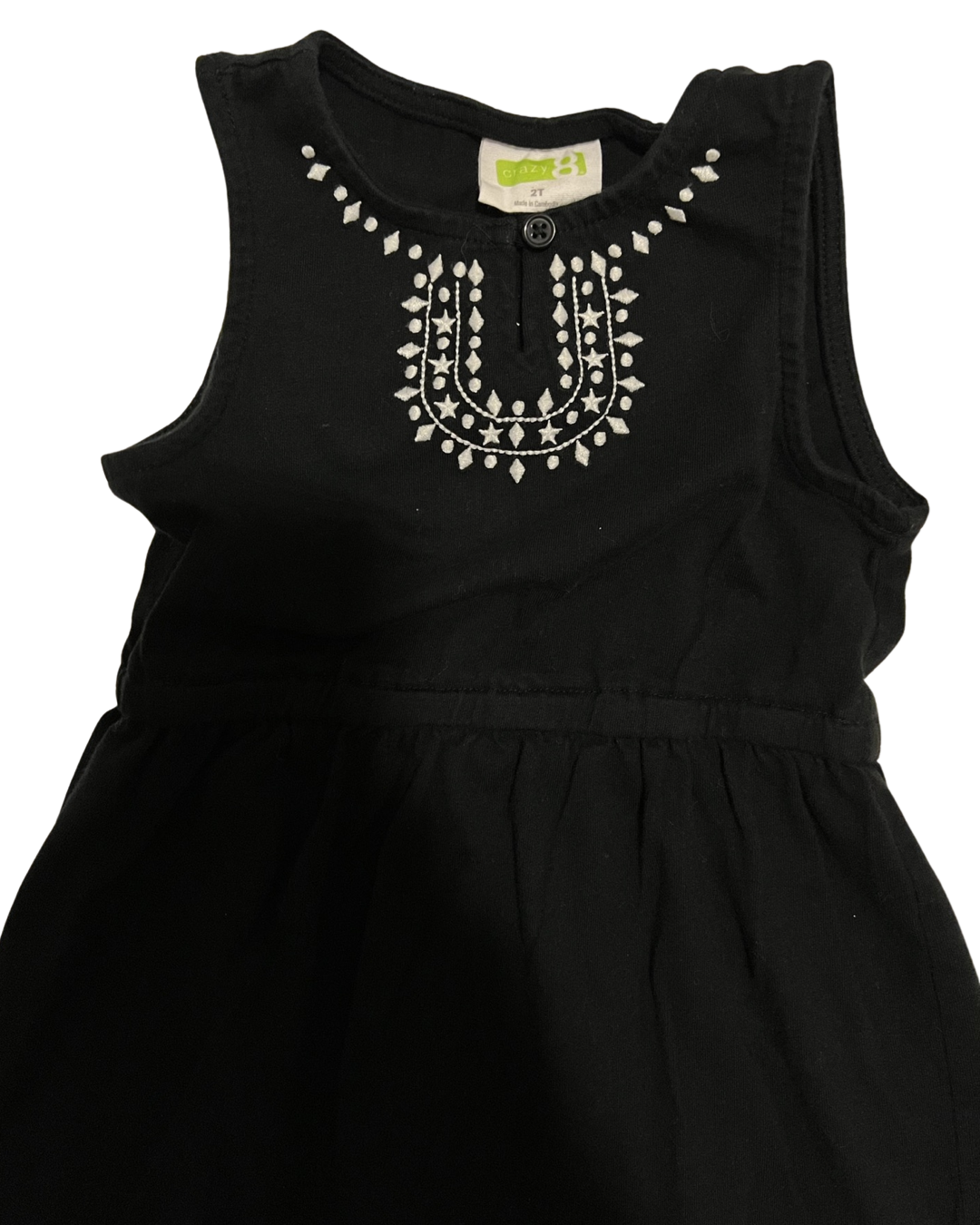 2T Toddler Girl Black Crazy 8 Dress