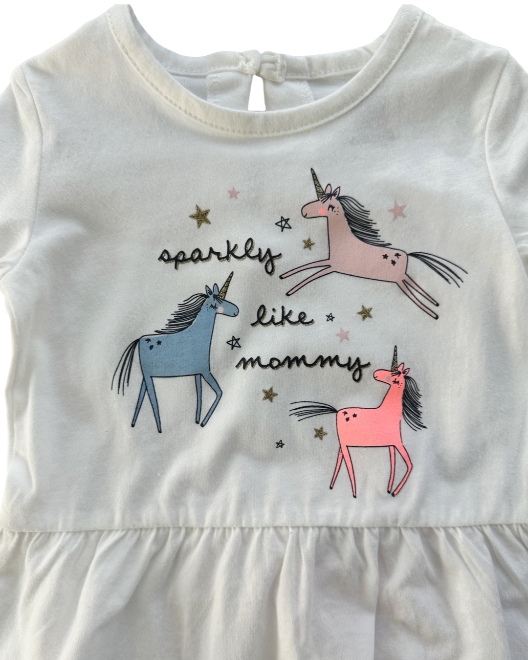 12M Baby Girl Carters Unicorn Top & Coordinating Pink Leggings