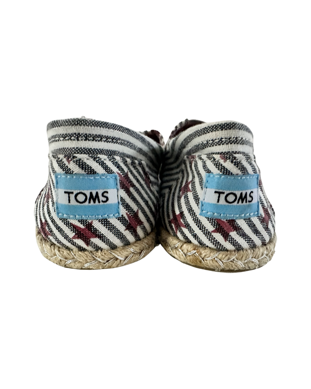Women’s Size 9 Canvas Patriotic Stars & Stripes Toms Shoes