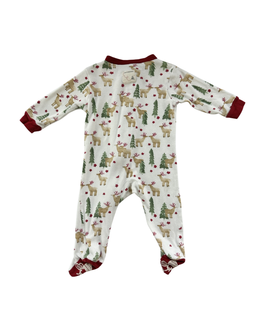 3-6M Baby Boy / Girl Burt’s Bees Baby Reindeer Christmas PJs
