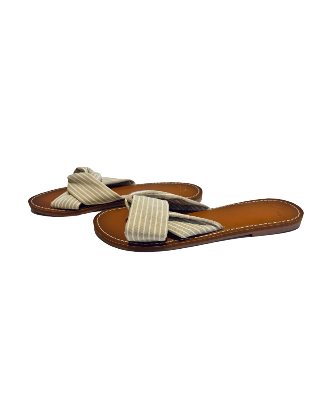 Womens Size 6.5 Abercrombie & Fitch Twist Top Slides Sandals
