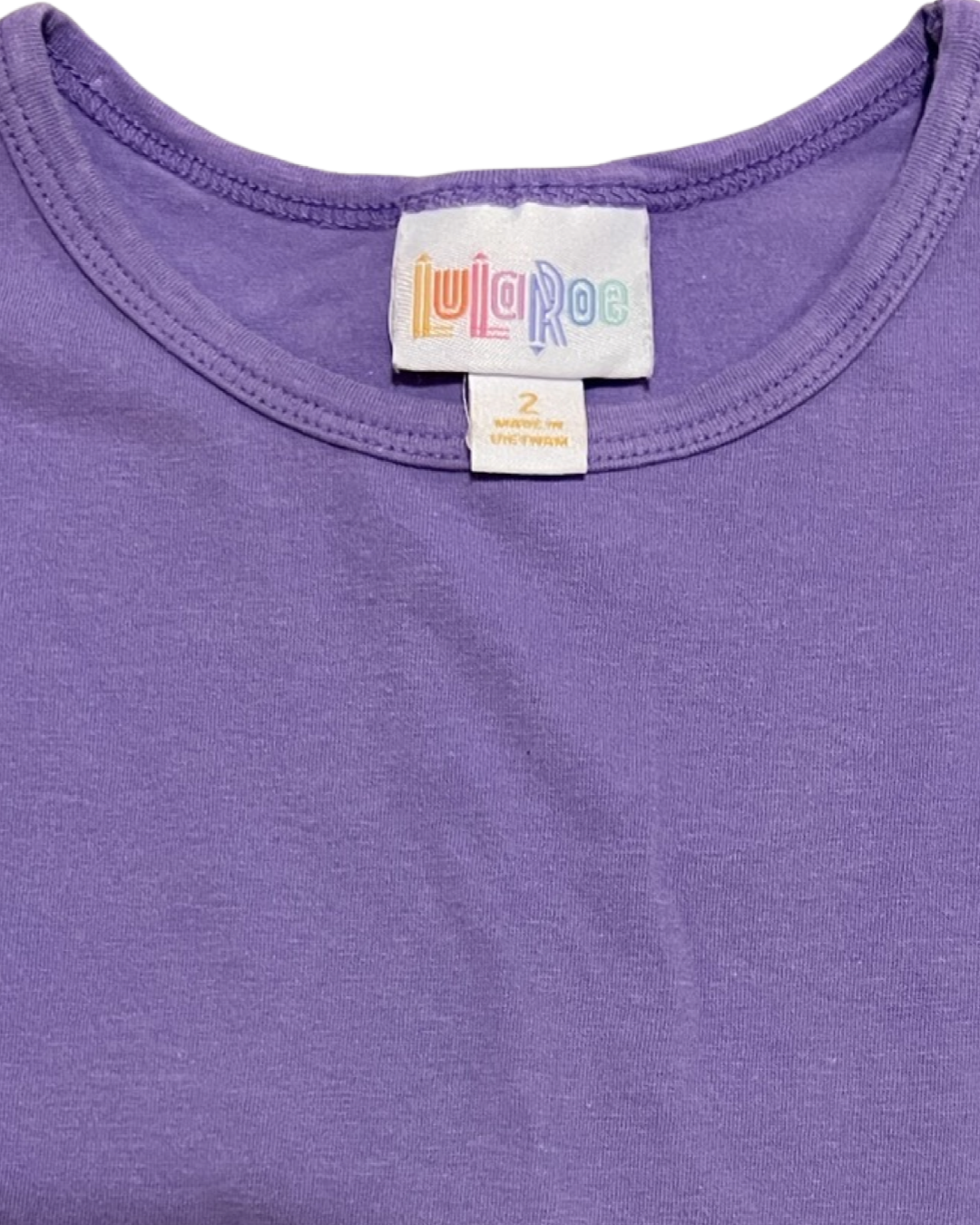 2T Toddler Girl LulaRoe Purple Tunic Top