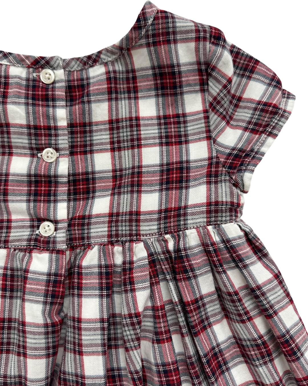 6-12M Baby Girl Baby Gap Maroon Plaid Dress