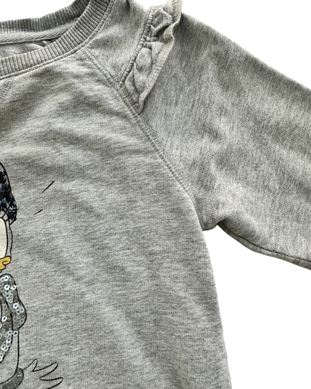 Girls Large Size 10/12 GAP Kids Disney Daisy Duck Grey Sweatshirt Dresd