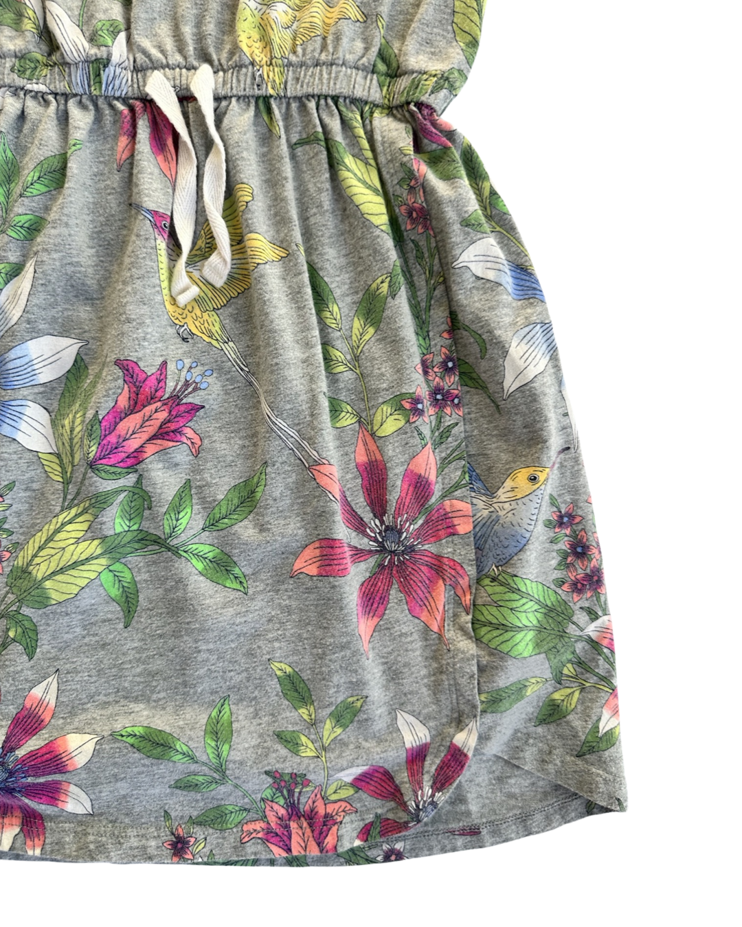 Toddler Girl Medium (8Y) Gap Kids Gray Floral Dress