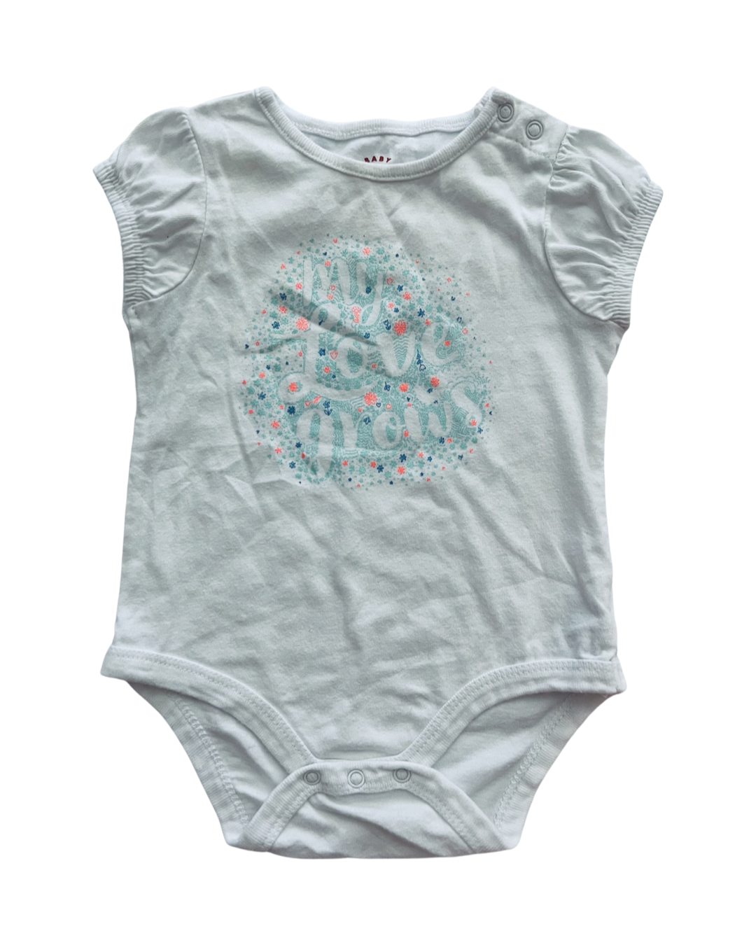 3-6M Baby Girl Cat & Jack 2PC Set Onesie + Tutu Skirt