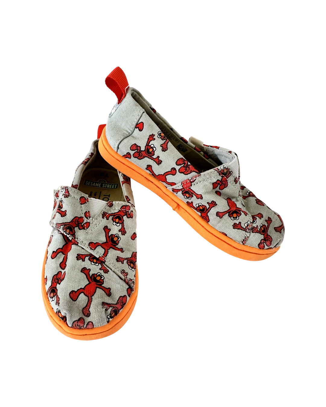9C Toddler Boy / Girl Size Toms Sesame Street Elmo Canvas Shoes