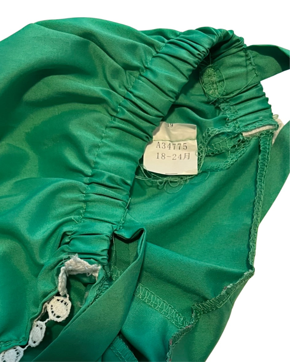 18M-24M Baby Girl Online Boutique Green Romper