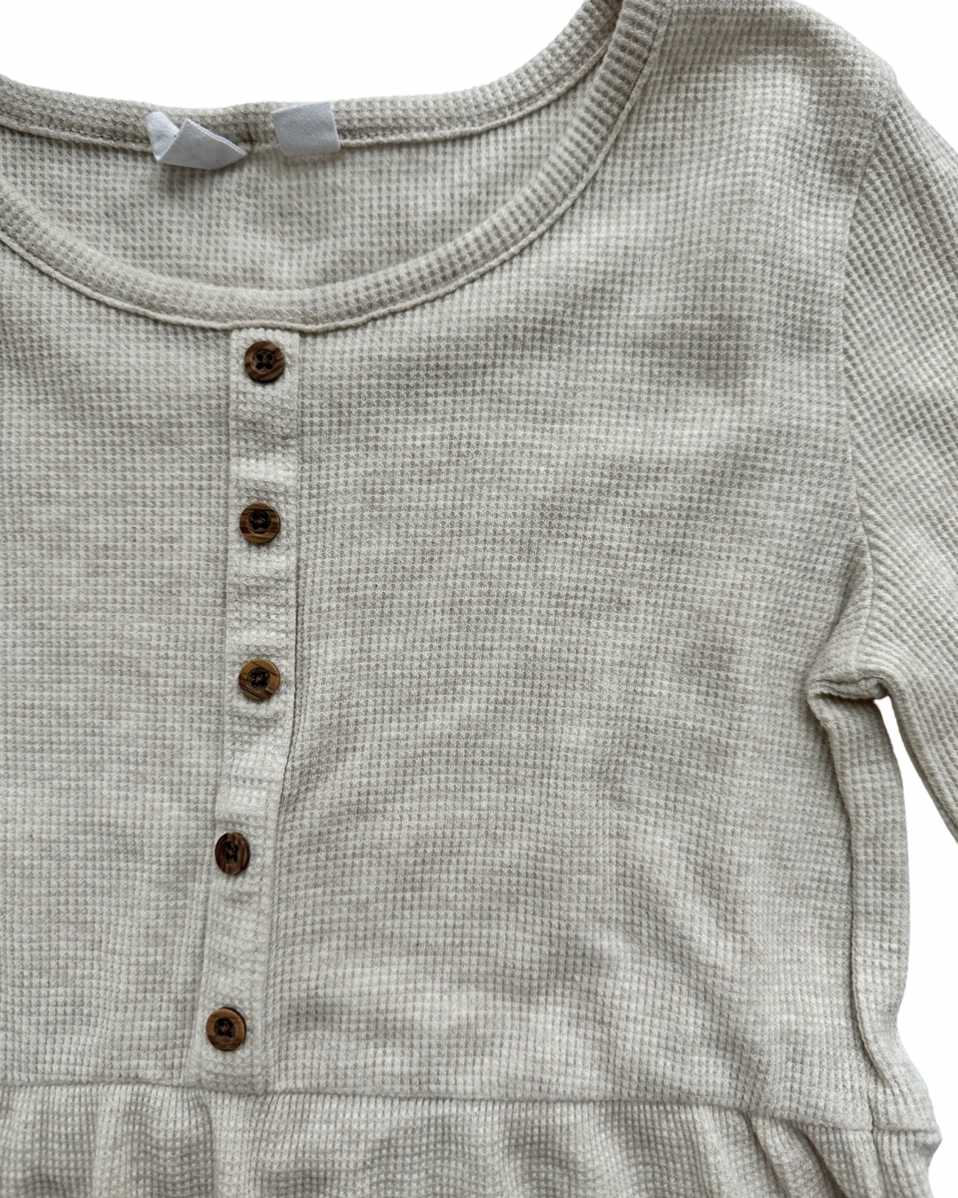 Girls L Size 10/12 Old Navy Waffle Knit Long Sleeve Dress