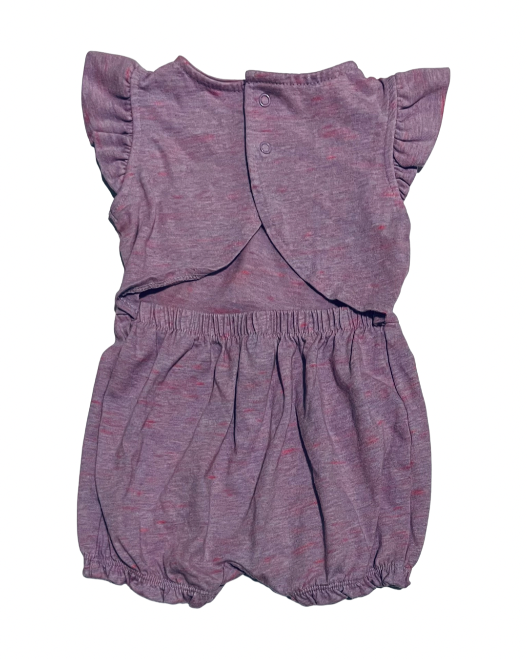 3-6M Baby Girl Purple Flamingo Cat & Jack Bubble Romper