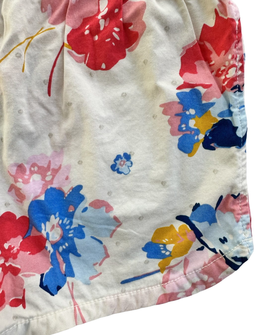 Girls L Size 10/12 Old Navy Pink / Blue Floral Shorts