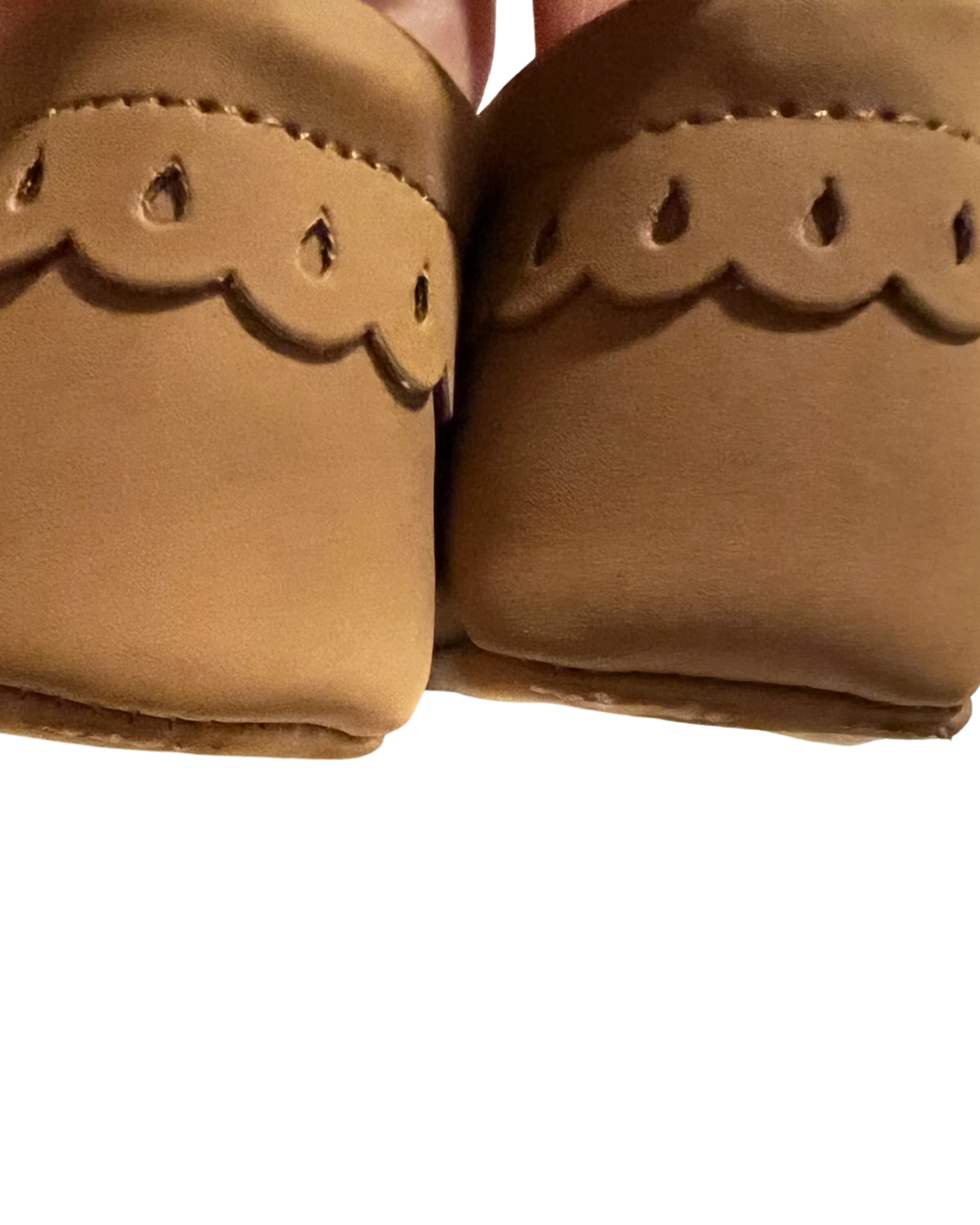 9M-12M Baby Girl Soft Sole Brown T-Strap Shoes