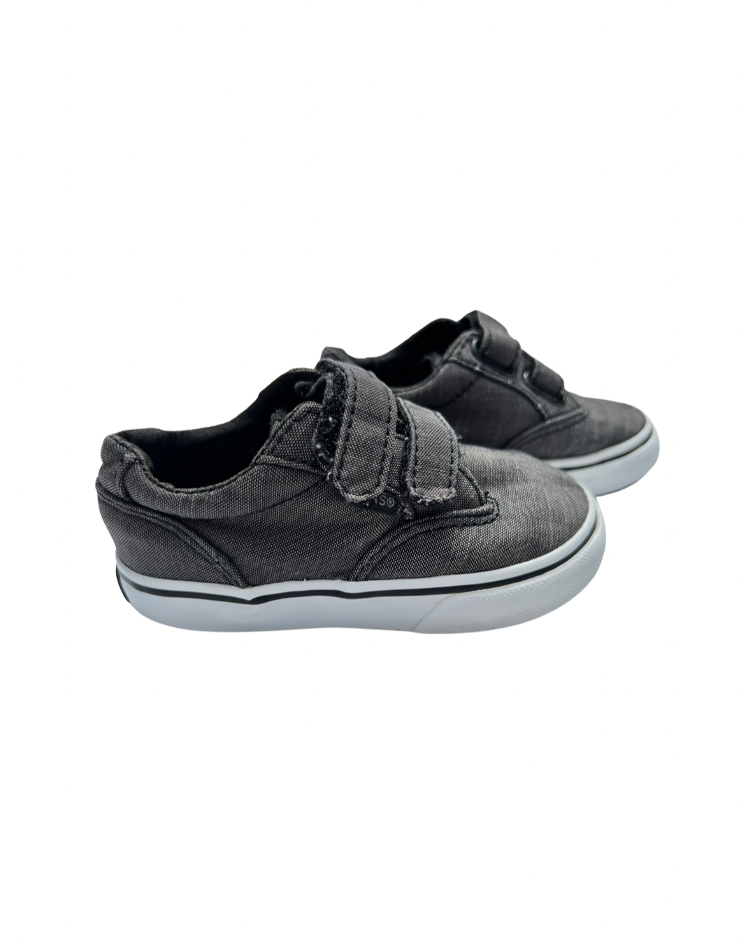 6C Toddler Boy Gray Velcro Van Shoes
