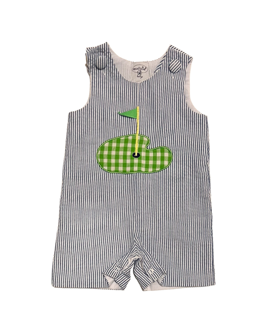 12M-18M Baby Boy MudPie Golf Jon Jon Romper