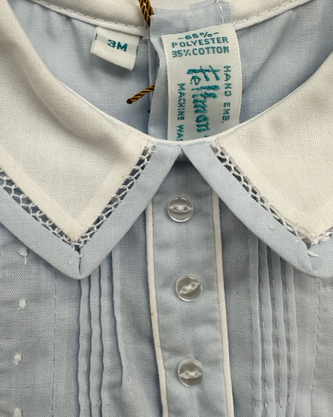 3M Baby Boy Feltman Brothers Blue Romper