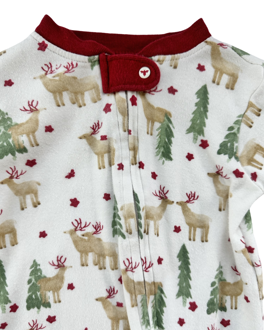 3-6M Baby Boy / Girl Burt’s Bees Baby Reindeer Christmas PJs