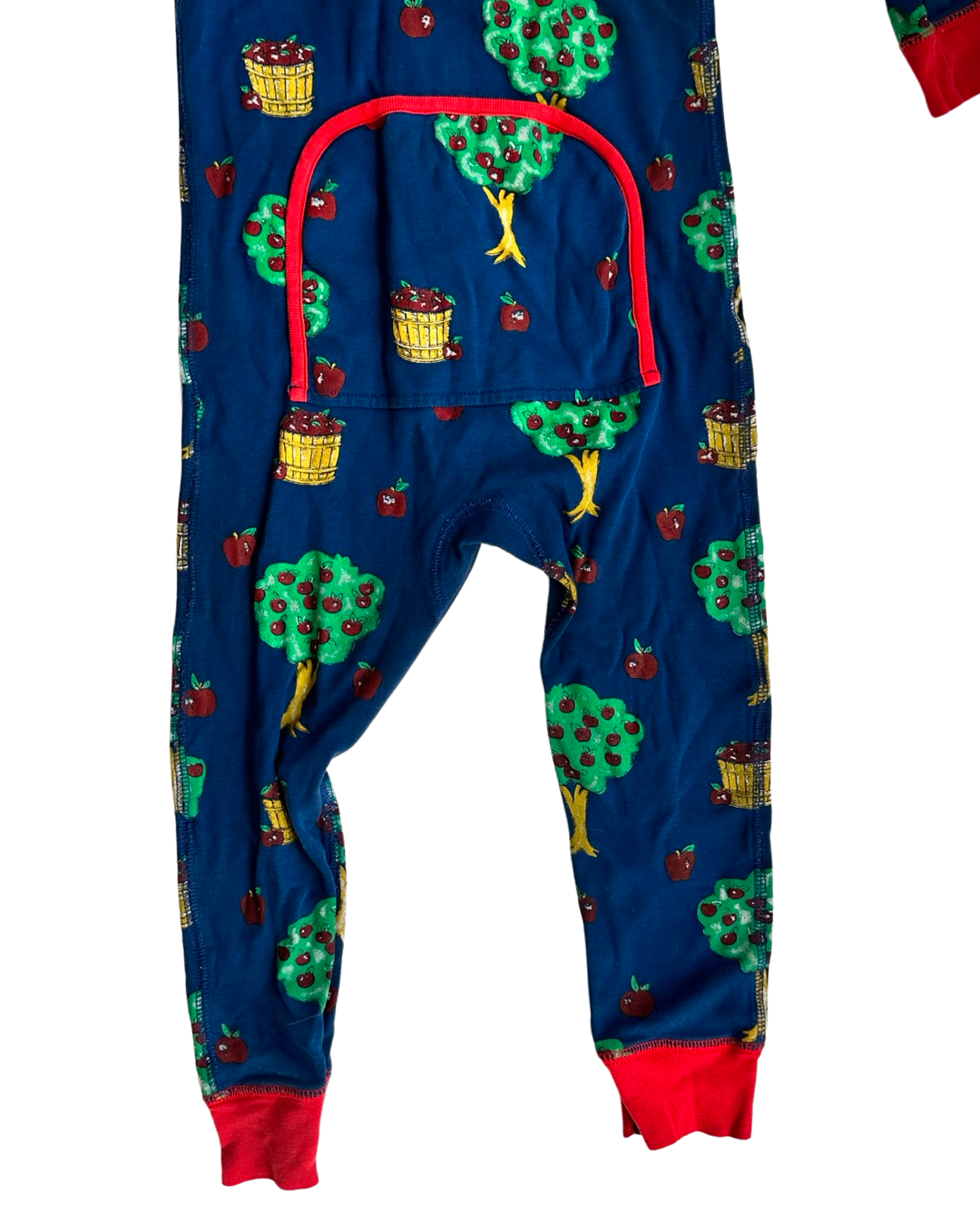 4T Toddler Boy Girl TBBC Beaufort Bonnet Company Johnny Appleseed Apple Tree Sleeper PJs