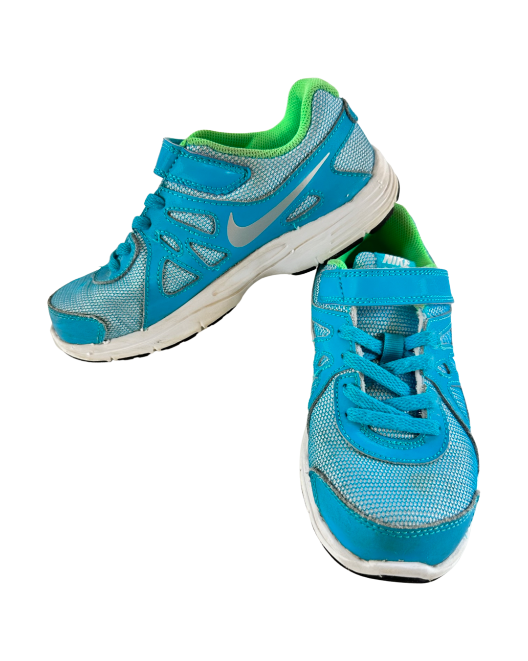 Girls Youth 2Y Teal Nike Tennis Shoes