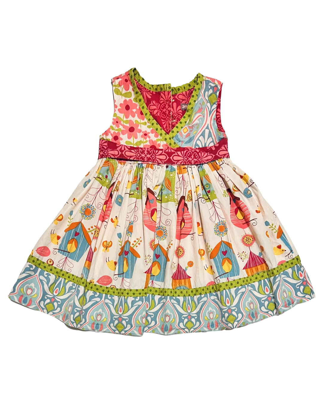 2T Baby Girl Jelly the Pug Birdhouse Dress