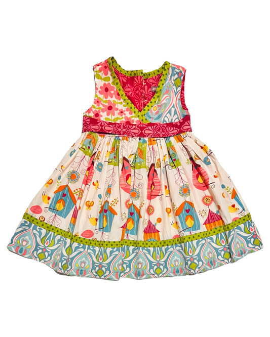 2T Baby Girl Jelly the Pug Birdhouse Dress