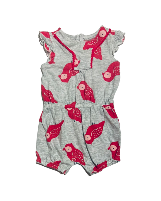 3M Baby Girl Carters Parrot Bubble Romper