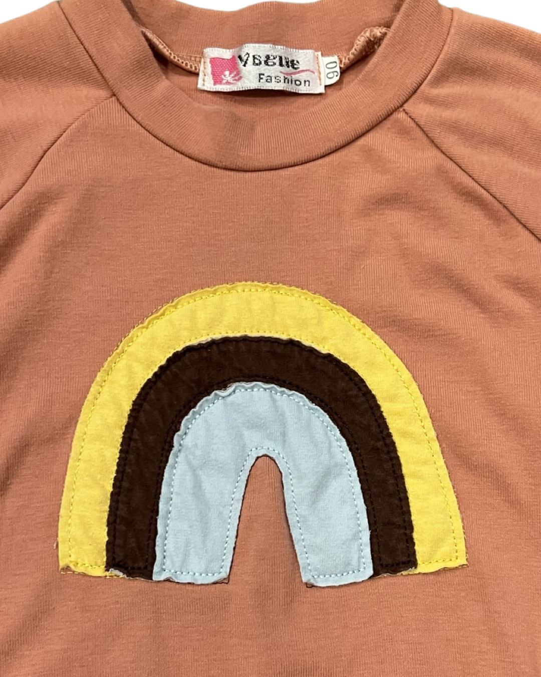 18M-24M Baby Girl Vogue Fashion Rainbow Sweatshirt