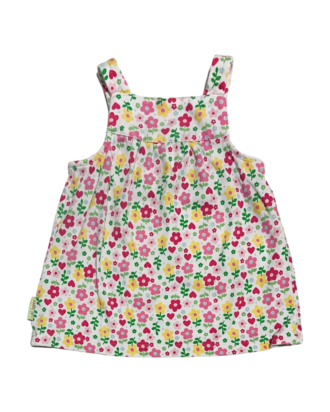 9M Baby Girl Carters Pink & Yellow Floral Jumper Dress