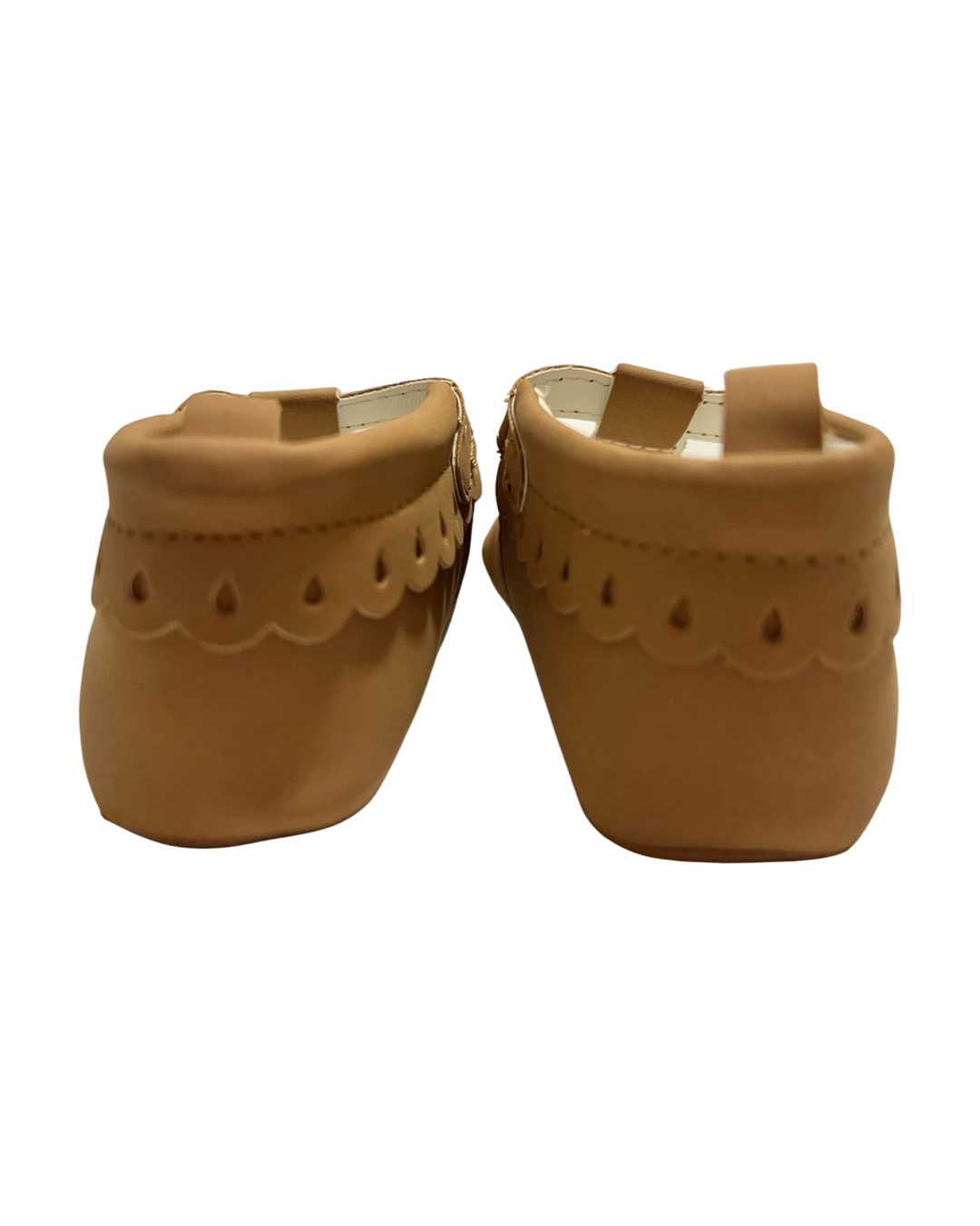 9M-12M Baby Girl Soft Sole Brown T-Strap Shoes