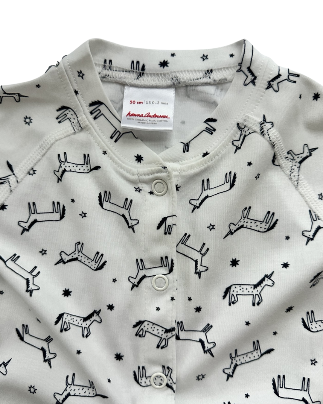 0-3M Baby Girl Hanna Andersson Unicorn Sleeper PJs