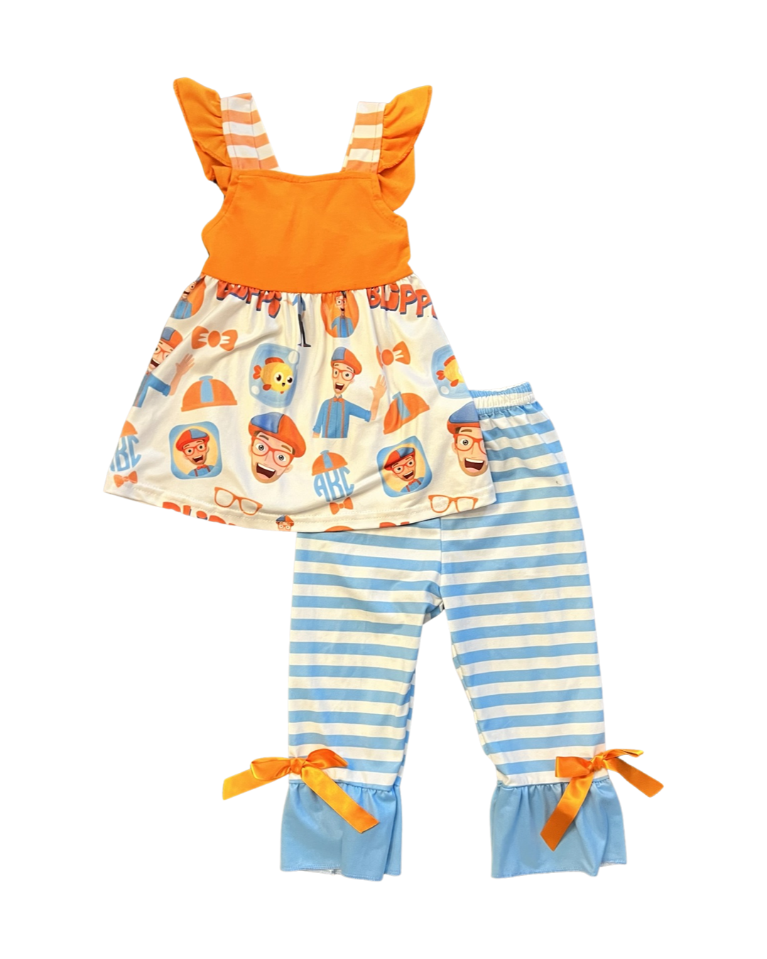 12M-18M Baby Girl Boutique Blippi Outfit
