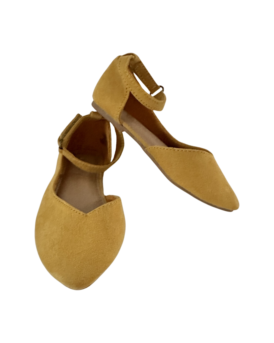 7C Toddler Girl Marigold Mustard Yellow Old Navy Flats Shoes