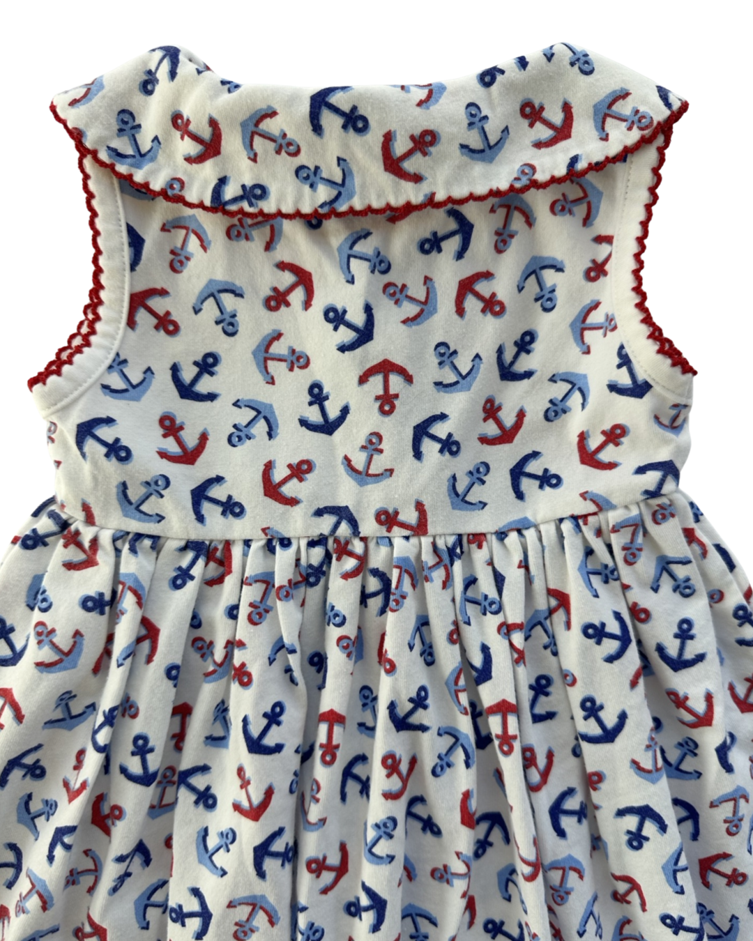 6M Baby Girl Red / White / Blue Anchor Rachel Riley London Dress