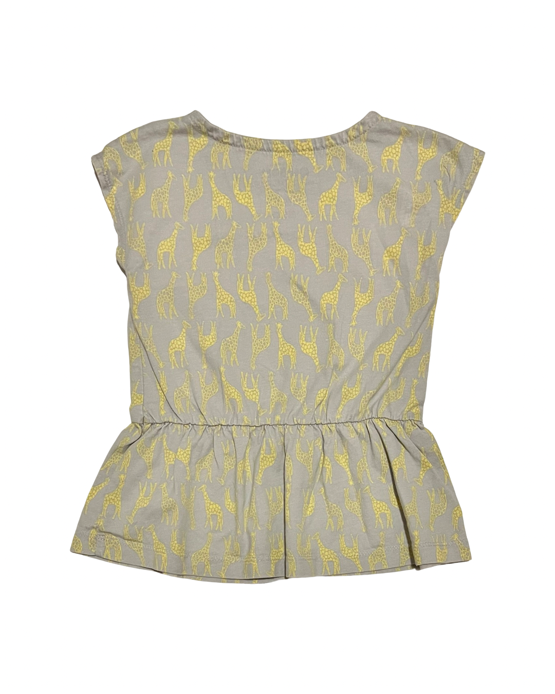 24M Baby Girl Gray OshKosh Giraffe Top