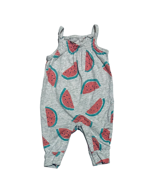 3M Baby Girl Carters Watermelon Tank Romper