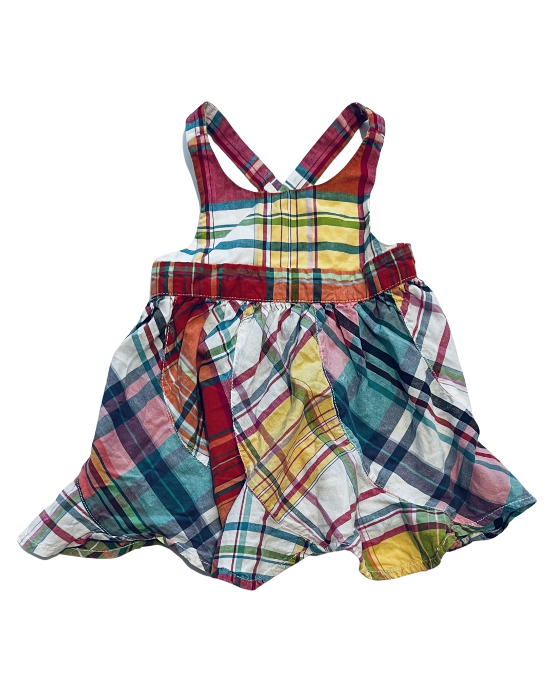 3M Baby Girl Ralph Lauren Plaid Dress