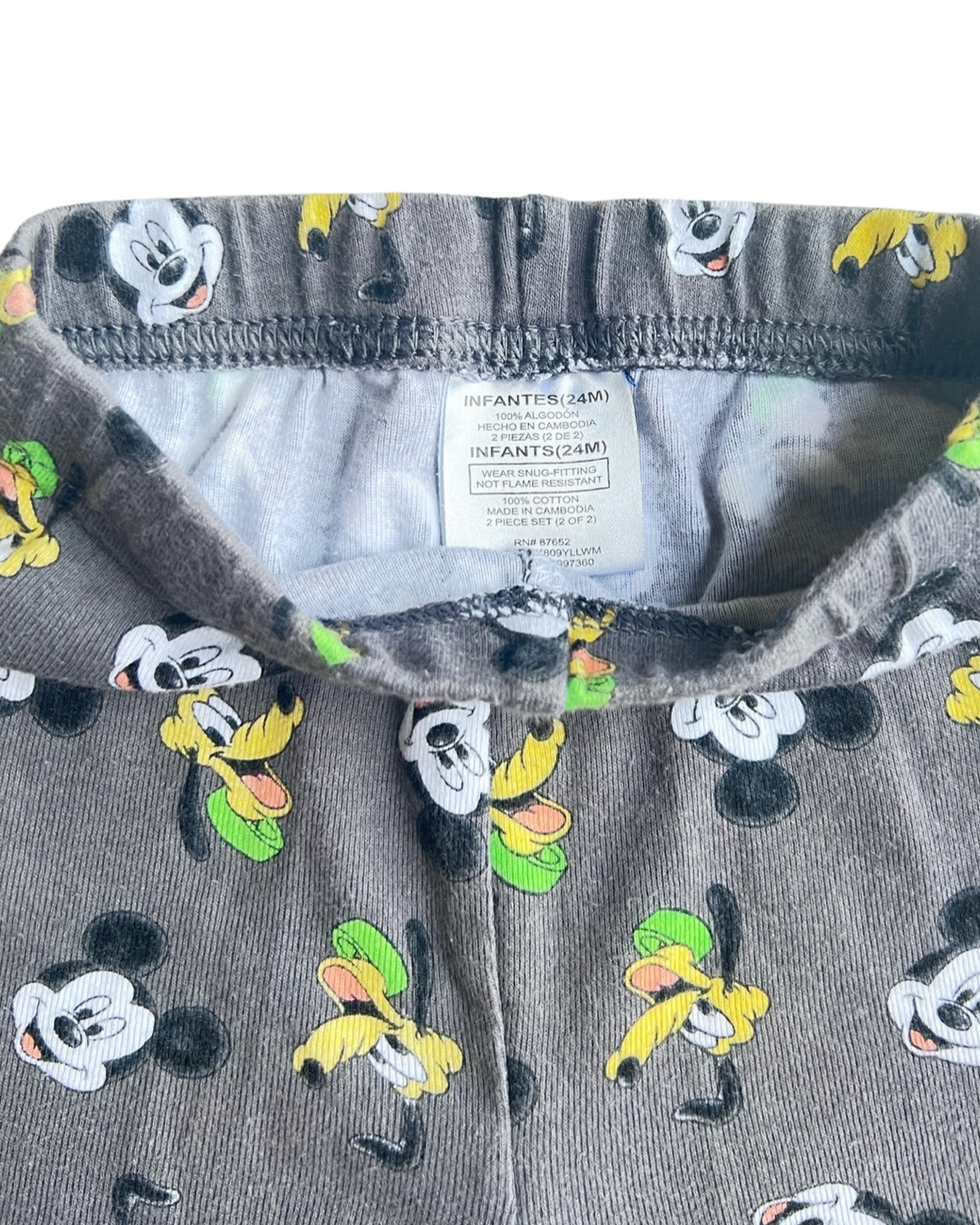 24M Baby Boy DISNEY Baby Mickey & Pluto Friends PJs