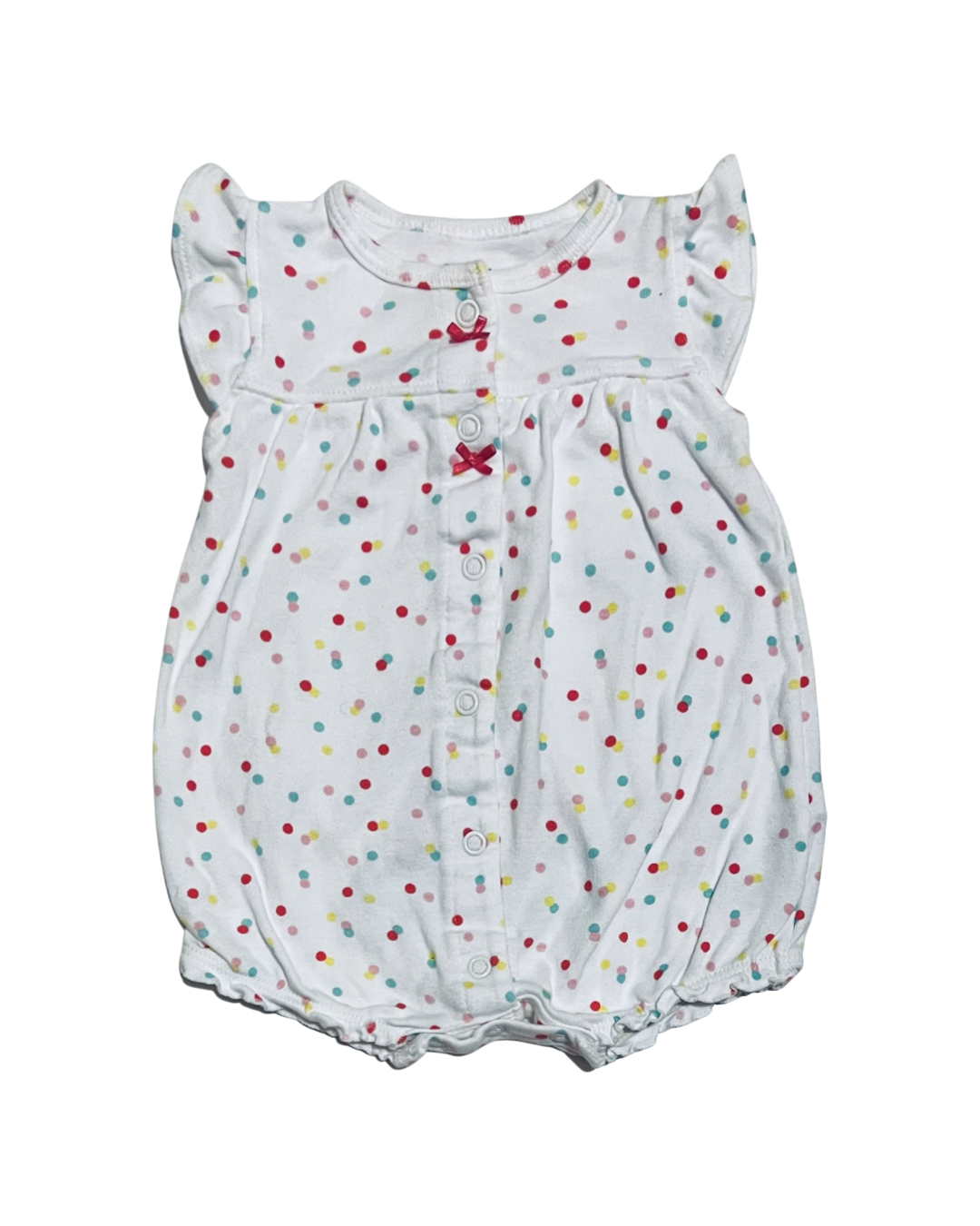 3M Baby Girl Carter’s Polka Dot Rainbow Bubble