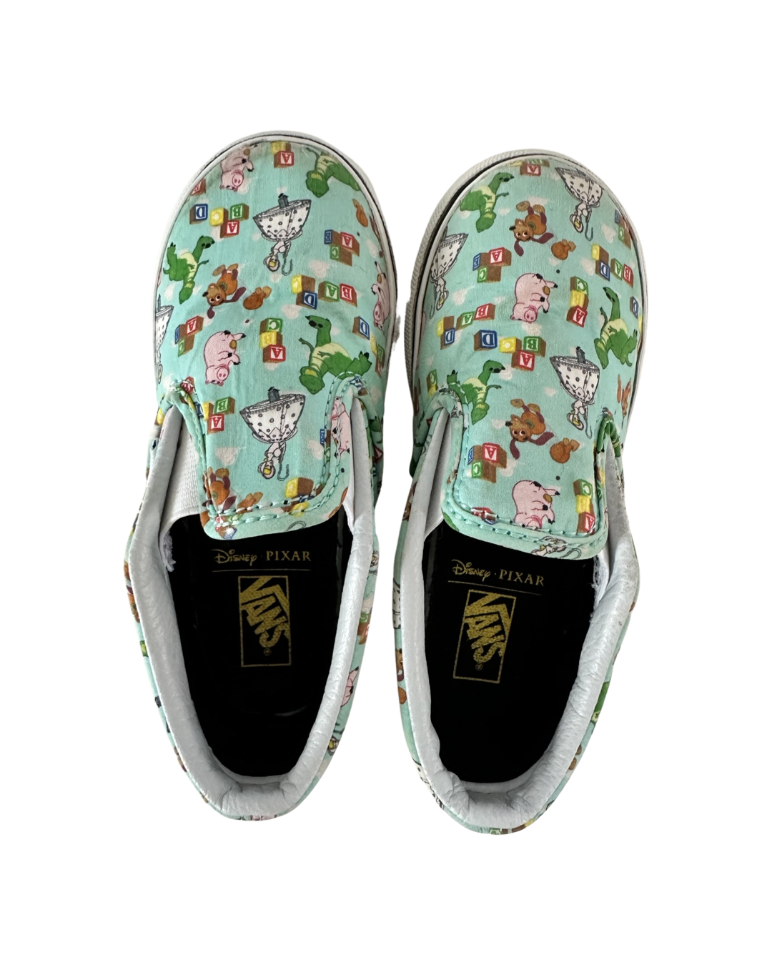 Toddler Boy / Girl Size 9.5 Disney Toy Story Vans Slip On Shoes