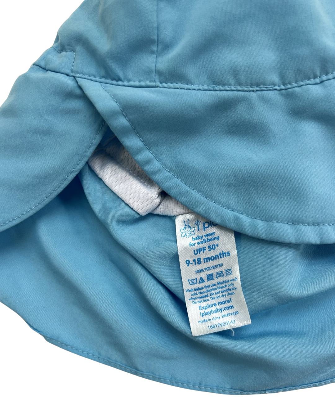 9M-18M Baby Boy Blue iPlay Sun Hat