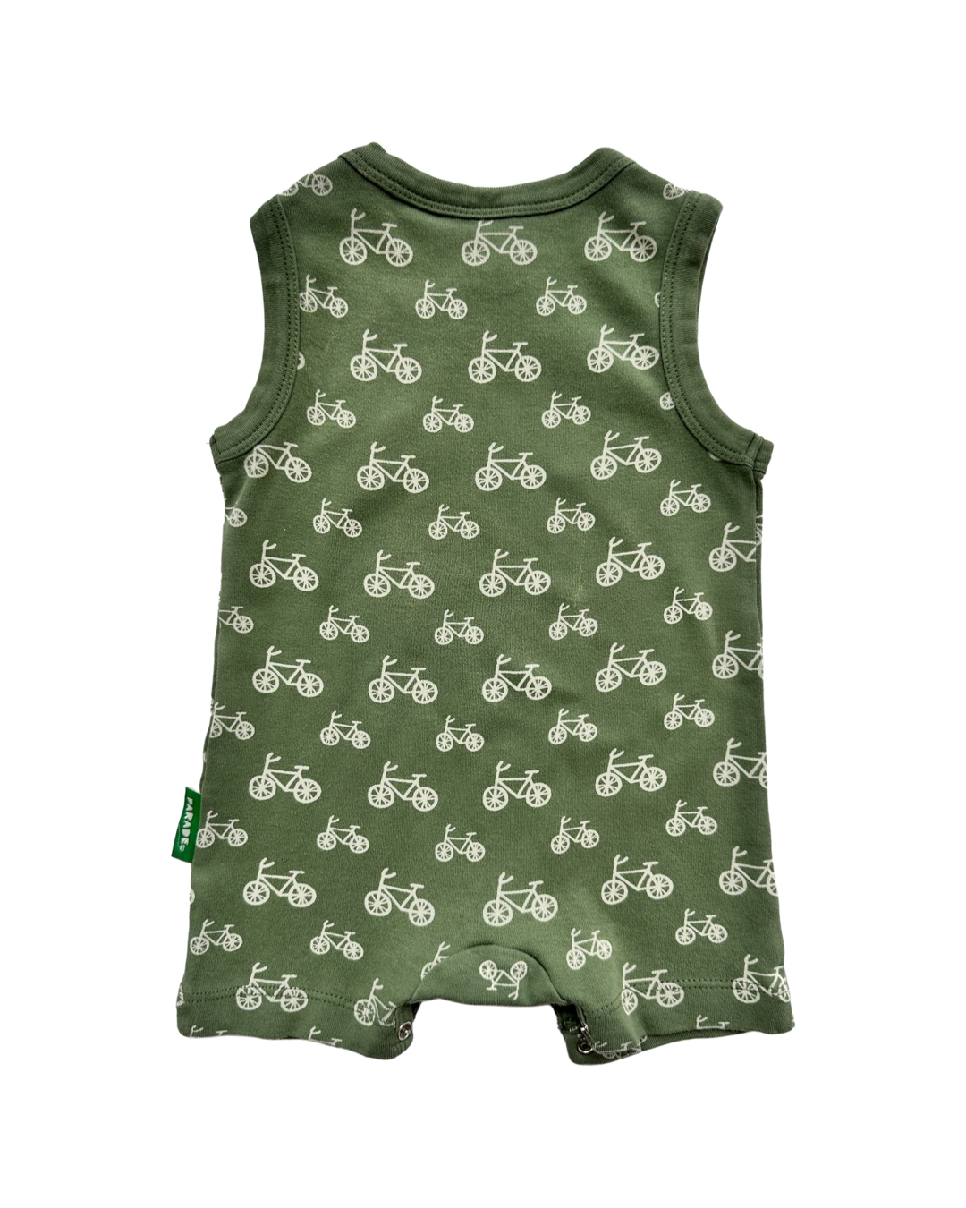 3-6M Baby Boy Parade Organic Cotton Bicycle Romper