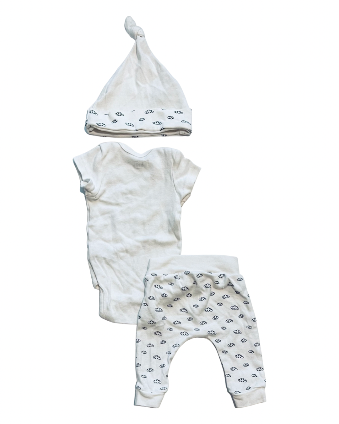 0-3M Baby Girl Rae Dunn 3PC Outfit Set