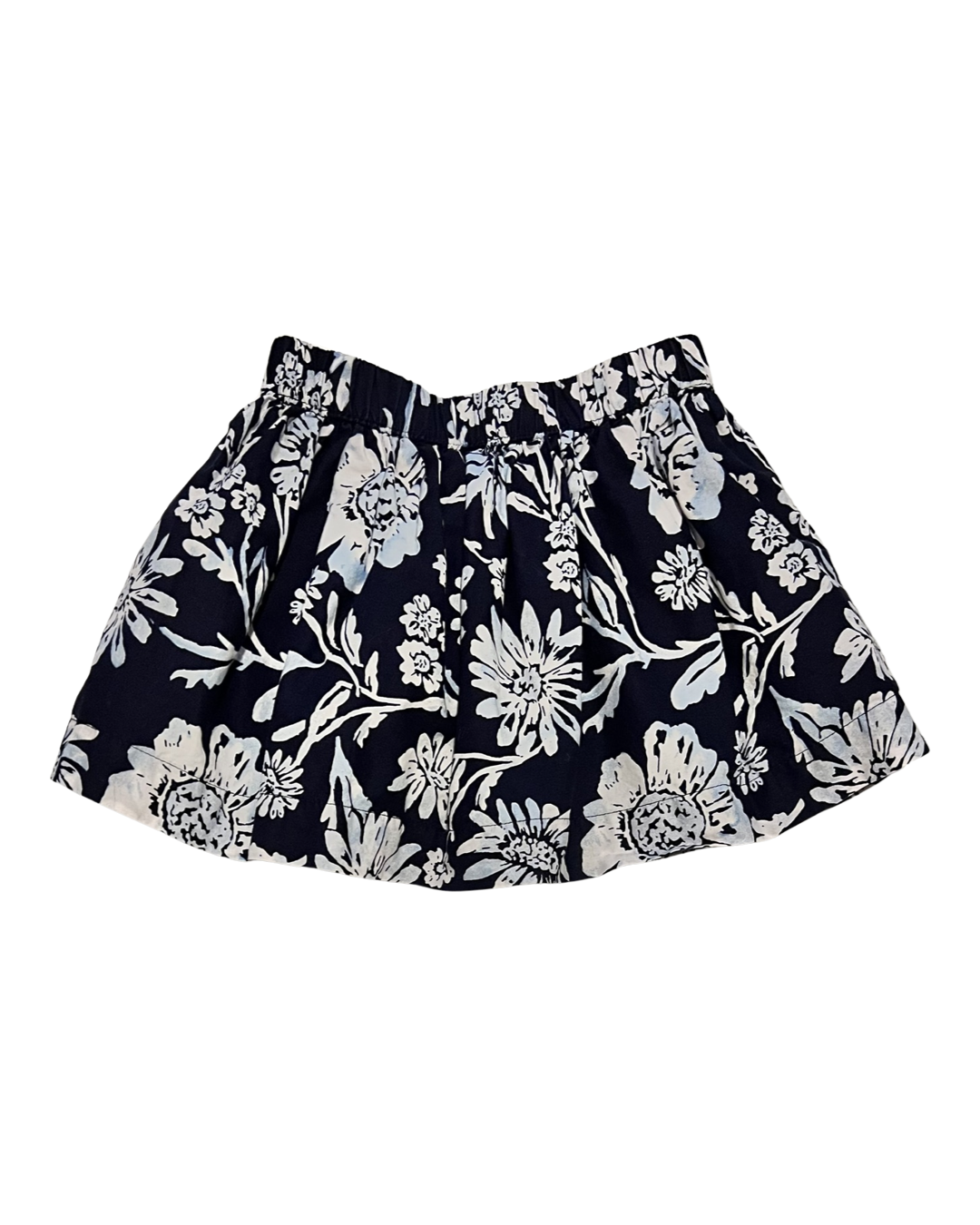12M Baby Girl OshKosh Navy & White Floral Skirt