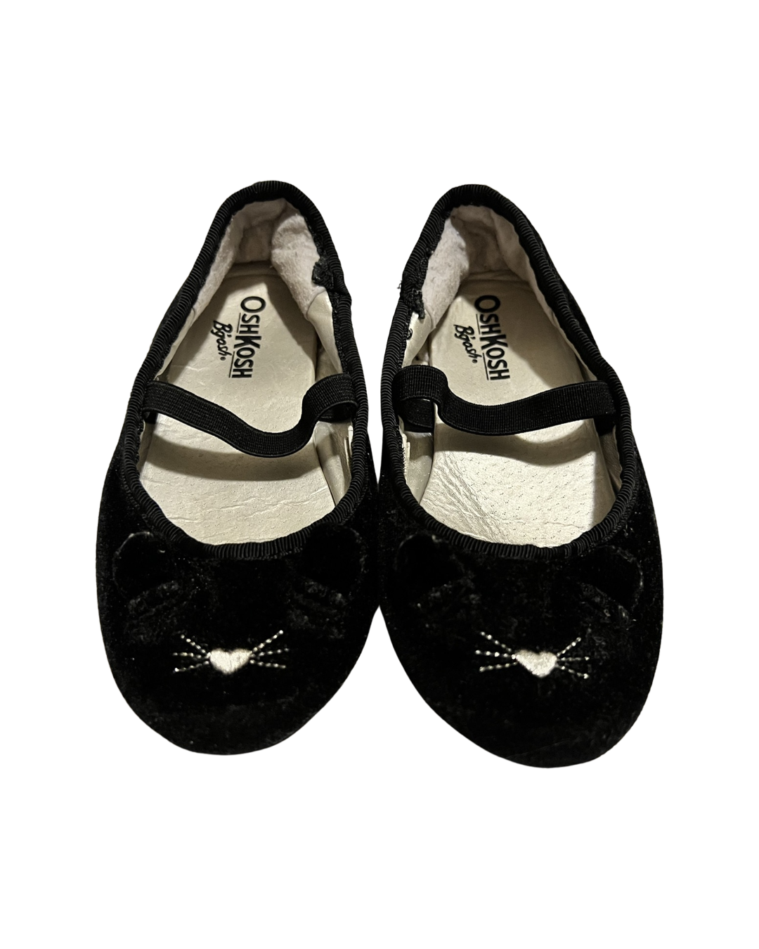 9C Toddler Girl Black Cat Slip On Old Navy Flats