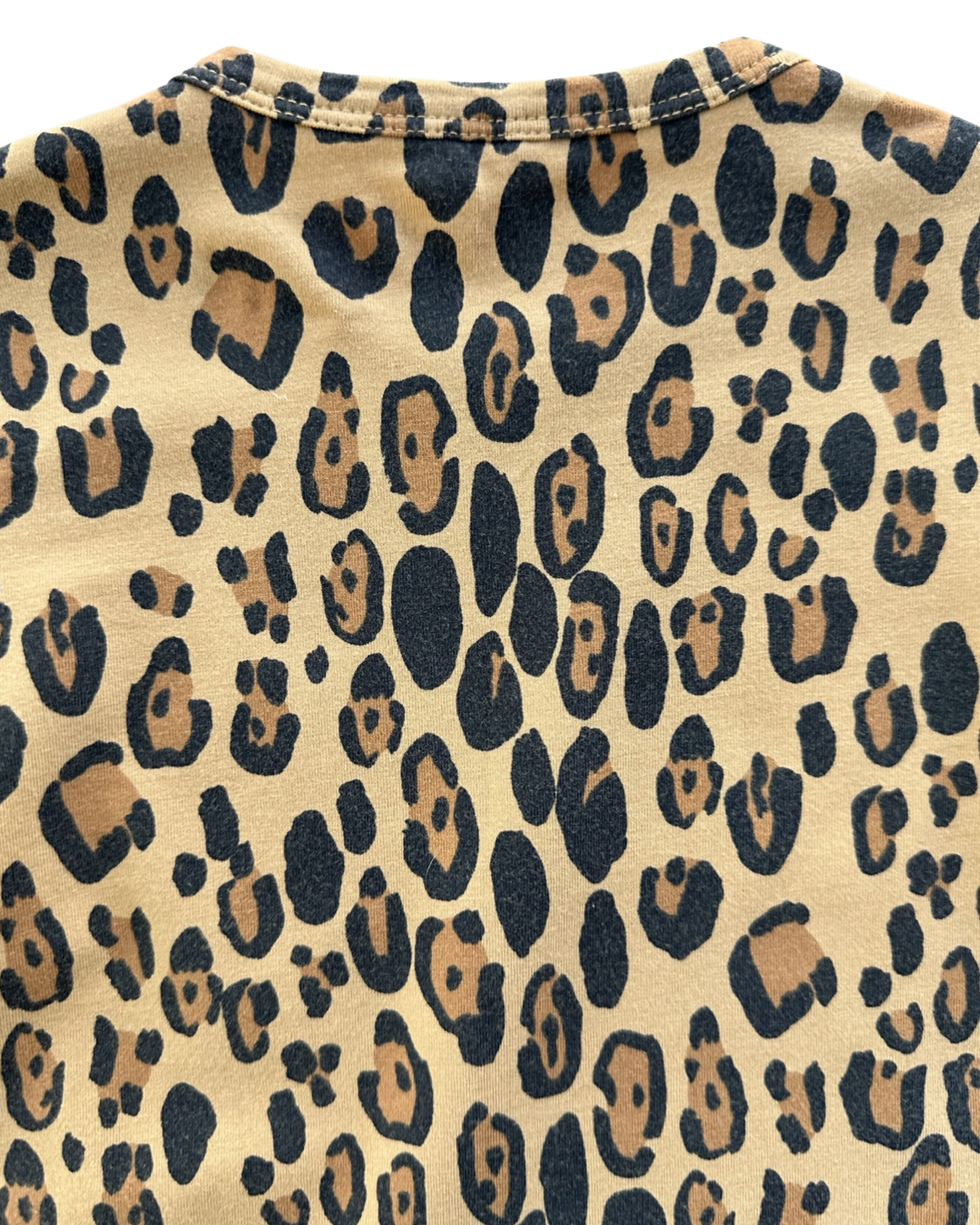 12M-18M Baby Girl Mini Rodini Organic Leopard Long Sleeve Onesie