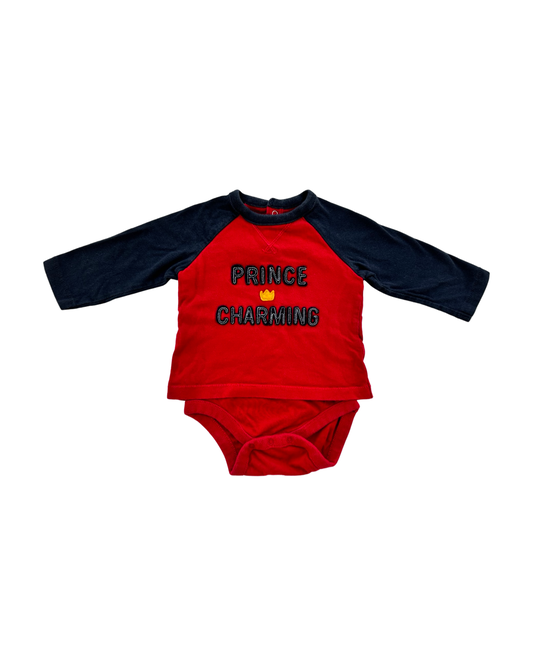 3-6M Baby Boy Prince Charming Baby Gap Onesie