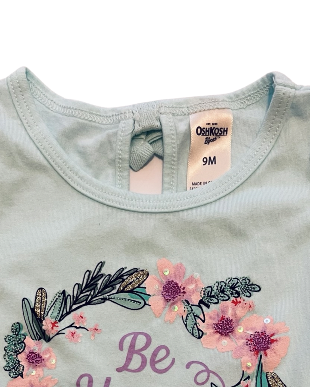 9M Baby Girl OshKosh Be Happy Floral Top