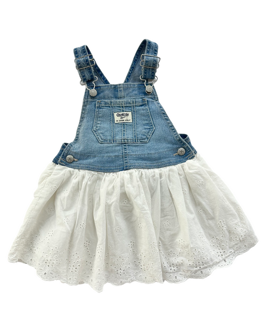 24M Baby Girl OshKosh B’Gosh Jean Overall Dress