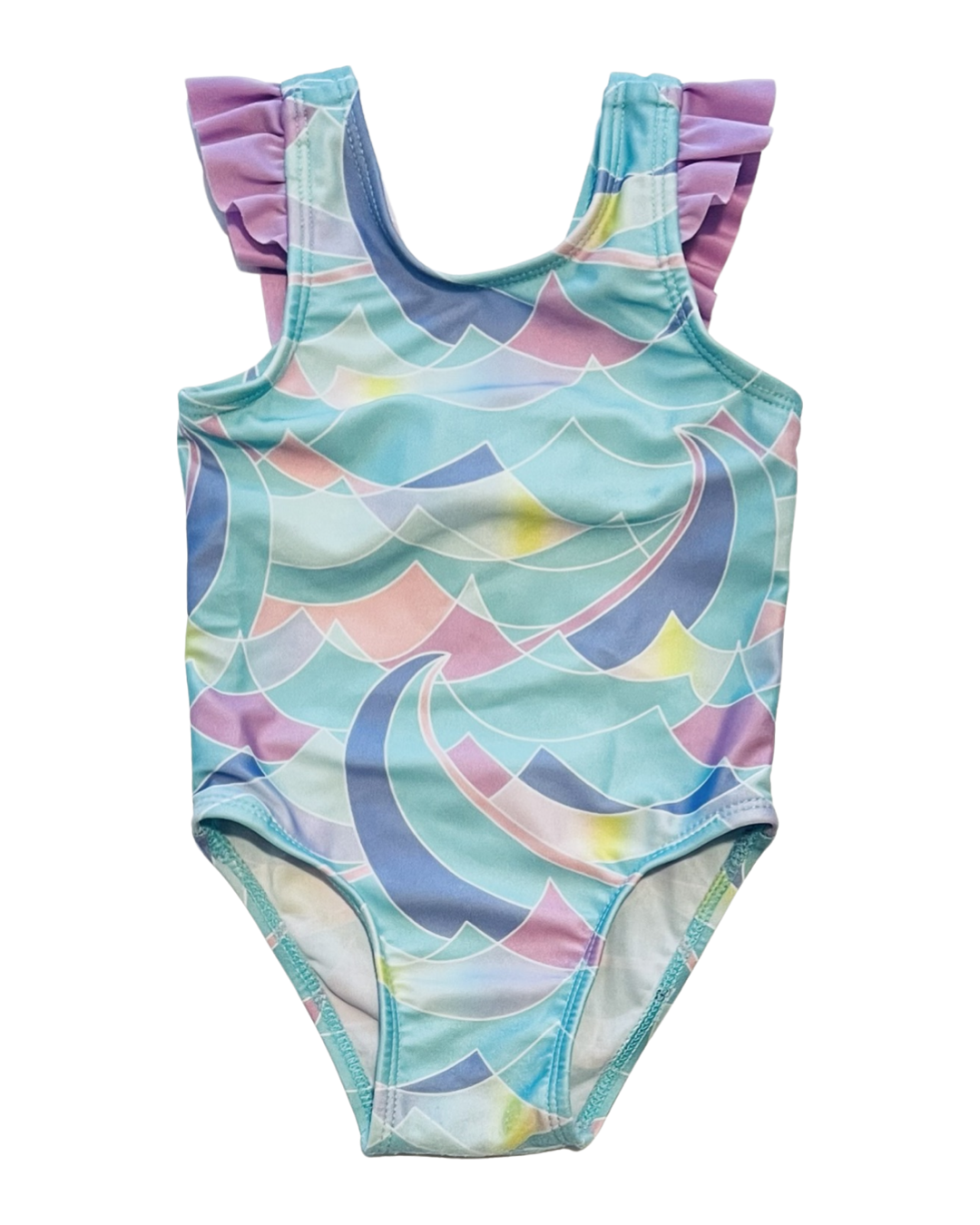 9M Baby Girl Cat & Jack Mermaid Waves One Piece Swim Suit