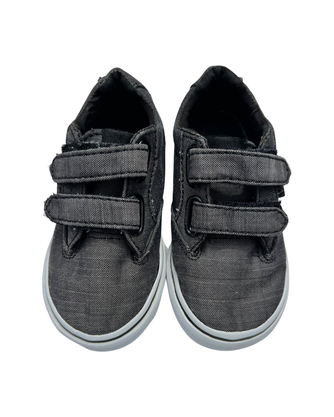 6C Toddler Boy Gray Velcro Van Shoes